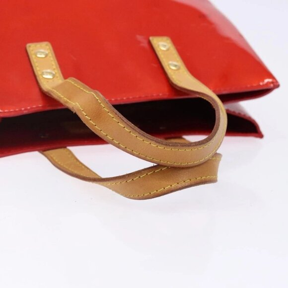LOUIS VUITTON Monogram Vernis Reade PM Hand Bag Red Rouge M91088 LV Auth ep10876 - Picture 8 of 16